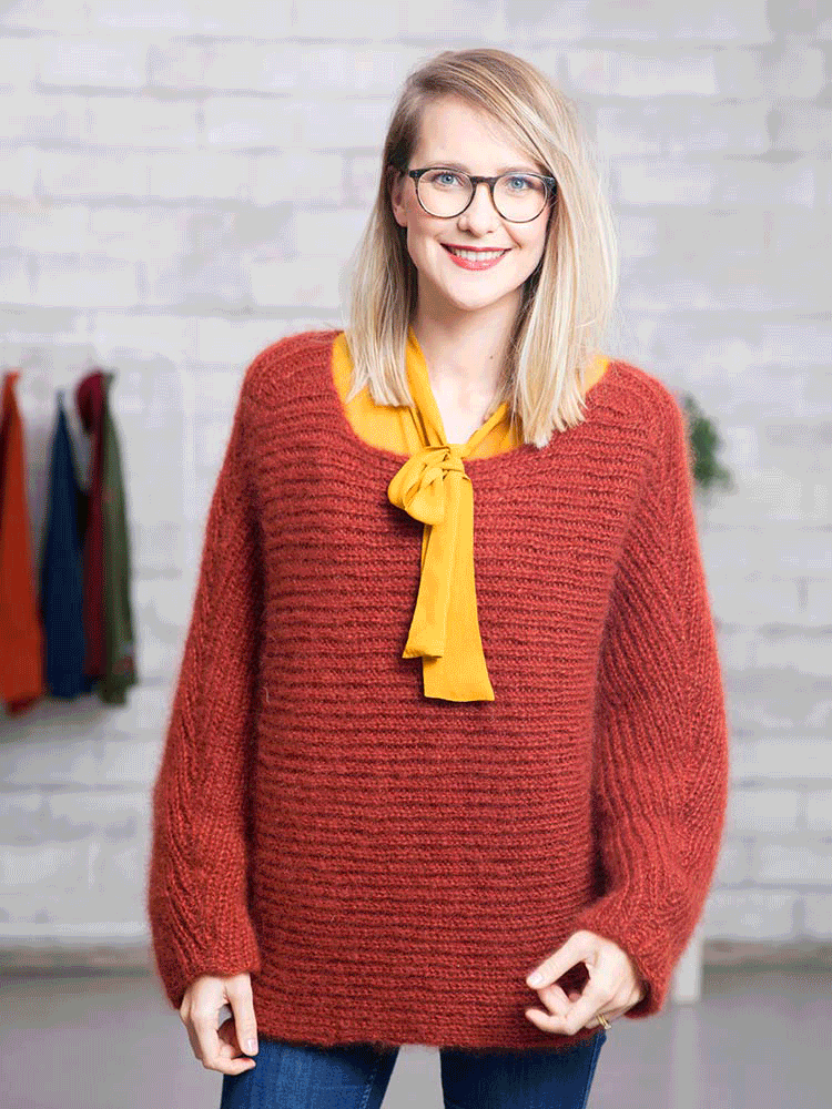 Pullover aus LANGYARNS MOHAIR TREND