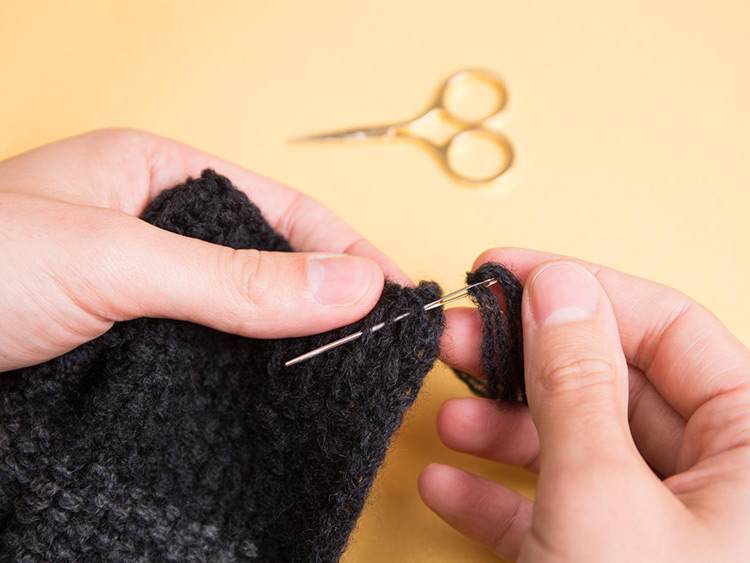 SCHAL MIT FARBVERLAUF UND ZOPFMUSTER Schritt 16