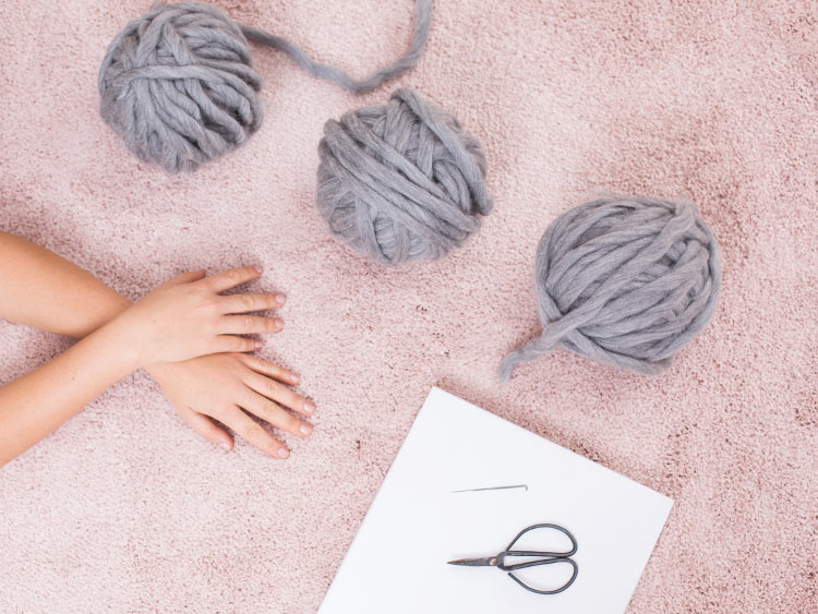 LANGYARNS XXL Decke SMILLA Schritt 1