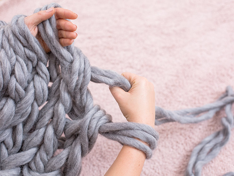 LANGYARNS XXL Decke SMILLA Schritt 12