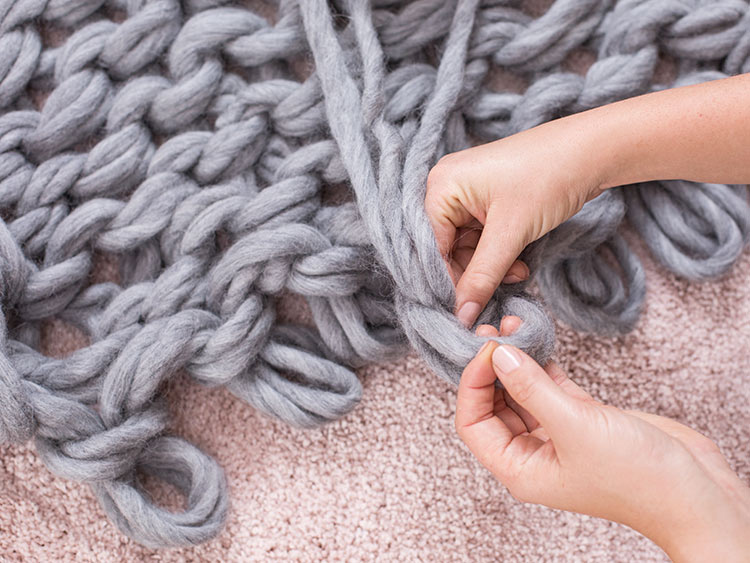 LANGYARNS XXL Decke SMILLA Schritt 18