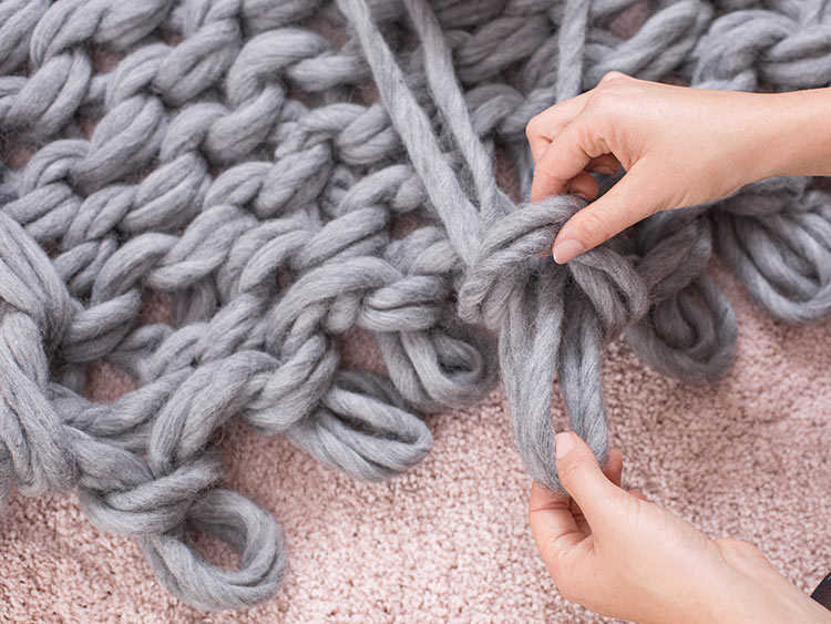 LANGYARNS XXL Decke SMILLA Schritt 19