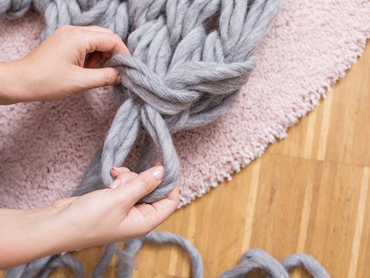 LANGYARNS XXL Decke SMILLA Schritt 21