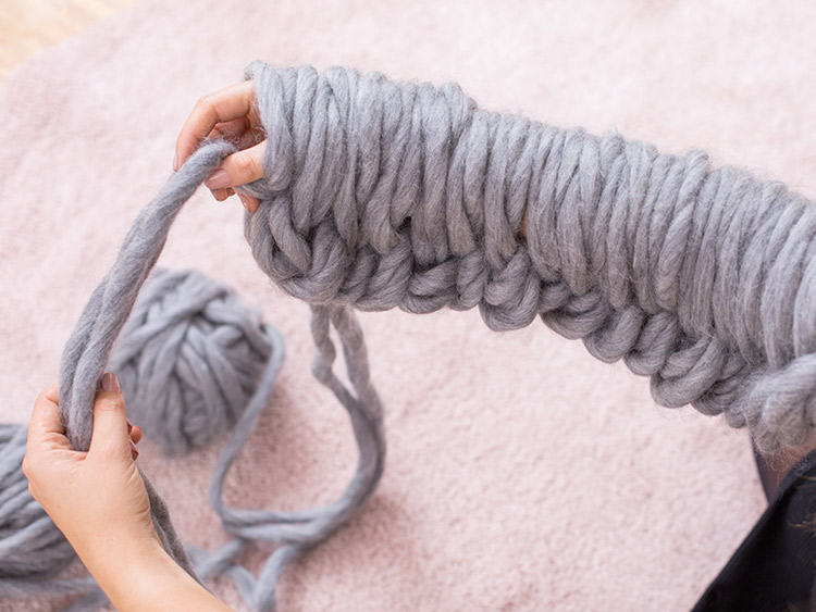 LANGYARNS XXL Decke SMILLA Schritt 9